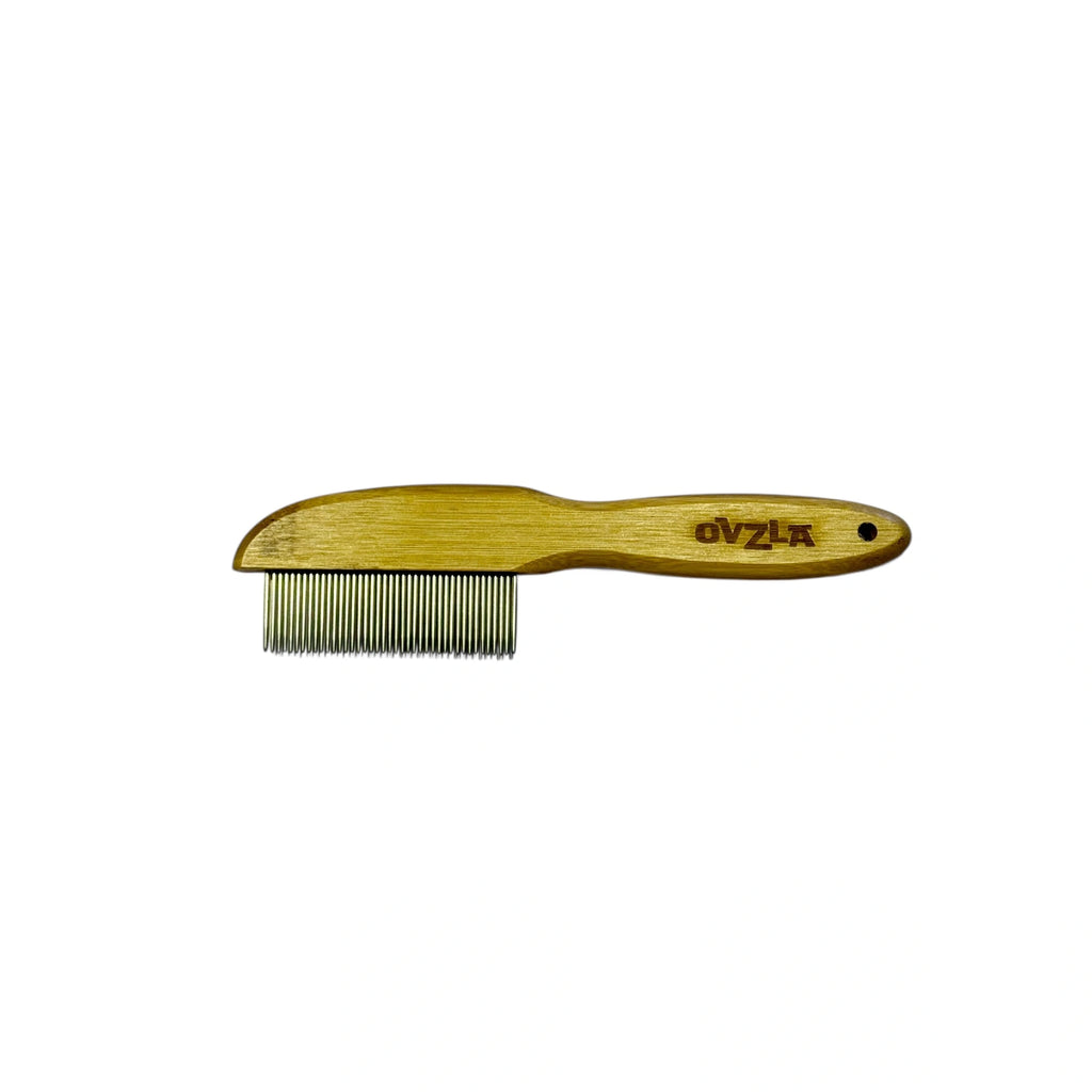OVZLA Bamboo Pet Comb Brush